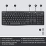 Logitech MK295 Silent Combo Inalámbrico de Teclado y Ratón, Grafito, Español